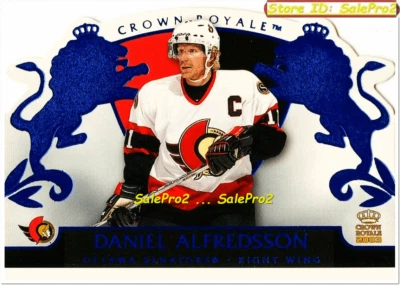 PACIFIC CROWN ROYALE 2002 DANIEL ALFREDSSON NHL OTTAWA SENATORS STAR BLUE #66 - Image 1 of 2