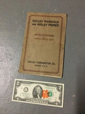 1918 Ford Model T Holley Manifold And Primer Instruction Manual / Price List - Image 1 of 4