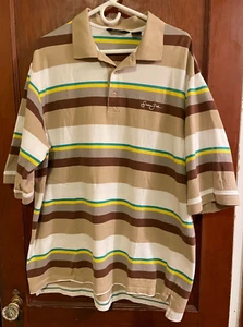 Camisa polo manga corta a rayas multicolores Sean John 3XL - Imagen 1 de 5