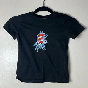Dr. Seuss the cat hat splash shirt kids 4T black - Picture 1 of 5