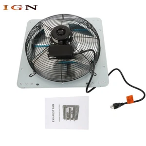 NEW 14" Shutter Exhaust Fan High Speed Aluminum Wall Mounted Greenhouse Garage - Picture 1 of 21