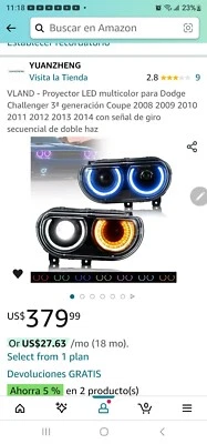 Focos Delanteros De Dodge Challenger - Изображение 1 из 4