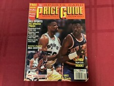 SCD Sports Cards Price Guide Magazine With Cards Robinson/Ewing November 1993