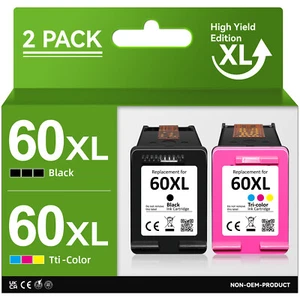Compatible 60XL 60 XL Ink Lot For HP Deskjet F4440 D2660 F4275 F4280 F4580 F4480 - Picture 1 of 9