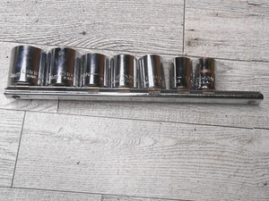 Lot of 7 Craftsman 12 Point 3/8 Drive Metric Sockets 11,12,13,14,15,17,19 - Picture 1 of 5