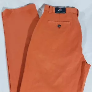 Brooks Brothers Fleece Boys Chino Pants Orange Flat Front Size 16 - Picture 1 of 12