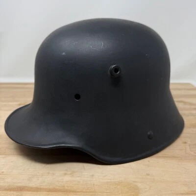 German Late WWI WWII Transitional Stahhelm Helmet M16 E.T. 66 No Liner - Image 1 of 4