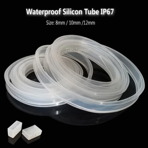Transparent Silicon Tube led 8 10mm 12mm For 5050 WS2811 WS2812 LED strip light - Picture 1 of 5