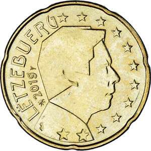 [#1183059] Luxembourg, 20 Euro Cent, 2019, Henri I, SPL+, Or nordique