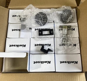 12 QTY! BULK LOT- Kwikset 335 514 Privacy Bed/Bath Pocket Door Lock 93350-054 - Picture 1 of 2