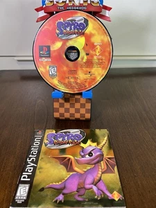 Spyro Ripto’s Rage PS1 Sony Gold Foil Holographic Black Label Tested Disc Manual - Picture 1 of 7