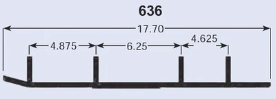 SPI Ripper Four75 Runners для снегохода 1998-1999 Yamaha MM600 Mountain Max 600 - Изображение 1 из 2