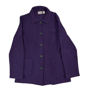 Chicos gekochte Wolle Strickjacke Damengröße 0 lila 4 Small (US) 5 Knöpfe - Bild 1 von 8