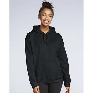 Gildan Softstyle® Midweight Hooded Sweatshirt - Black - Gildan SF500 - Picture 1 of 2