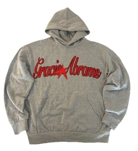 Gracie Abrams Star Hoodie L Grey The Secret of US Deluxe Tour Merch NEW *flaw - Picture 1 of 7