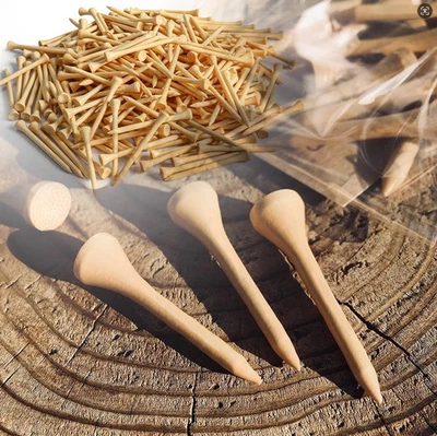 FINGER TEN Golf Practice Wood Tees Bulk 100/200Pcs 2 3/4 Inch or 3 1/4 Inch - Image 1 of 4