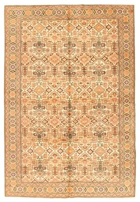 Traditional Vintage Hand-Knotted Area Rug 6'8" x 9'8" Oriental Wool Carpet - Image 1 of 4