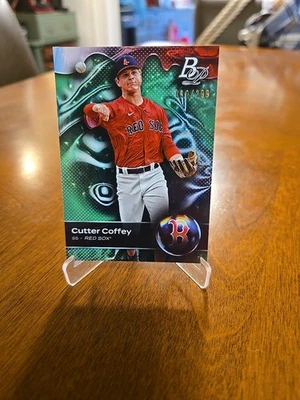 2023 Bowman Platinum - Top Prospects Emerald Ice Foil #TOP-76 Cutter Coffey /299 - Image 1 of 2