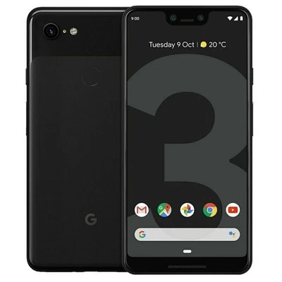 Smartphone Google Pixel 3 128GB Solo Negro Verizon + GSM Desbloqueado Muy Bueno Foto 1 de 3