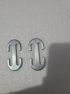 Baby Seat Graco Milestone Retainer Locking Clips Replacement Part Silver  - Picture 1 of 8