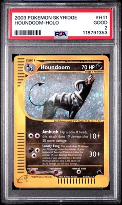 HUGE SWIRL PSA 2 2003 Skyridge Houndoom Holo Foil Rare H11/H32 Pokemon - Image 1 of 3