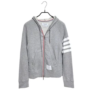 Thom Browne 4-Bar Hooded Zip-Up Gray 2134 148397332 - Picture 1 of 8
