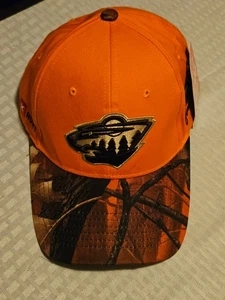 NHL Minnesota Wild/Pheasants Forever Blaze Naranja Sombrero con Correa, Nuevo con Etiquetas - Imagen 1 de 8