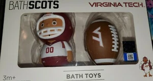 NEW Virginia Tech Hokies BathScots Bath Toys NCAA Football Baby Gift Gollegiate - Picture 1 of 1