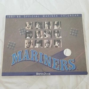 Calendario Oficial Equipo Seattle Mariners 1987-88 en Respaldo de Plástico y Cartón  - Imagen 1 de 19