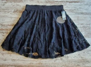 Womens Dilema Lace Skirt Size Small Black New With Tags  - Imagen 1 de 8