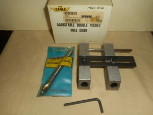 EAGLE TOOL Co. Double Pocket Hole Guide & Step Hole Drill Bit DY48 Tooling Lot - Picture 1 of 12