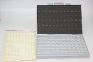 SMT resistor storage box Organizer 0603 0805 72 compartments 198 labels - Picture 1 of 6