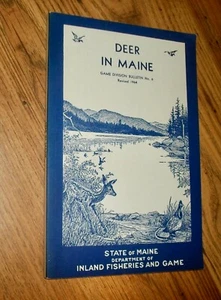 Deer in Maine, Game Bulletin No. 6, 1964, PB, Illustrated, by Banasiak, Nice! - Picture 1 of 5