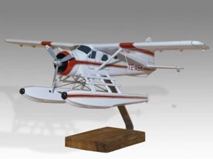 De Havilland DHC-2 Beaver on Floats Desk Wood Airplane Model Small Scale 1/48 - Picture 1 of 12