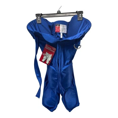 Alleson Athletic Youth 2XL 足球加厚裤子蓝色七垫带内置 — 第 1/4 张图片