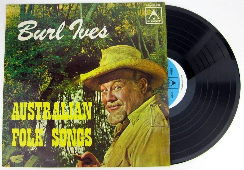 Burl Ives ‎– Australian Folk Songs - LP Vinyl Record and Cover VG+ - Image 1 of 4