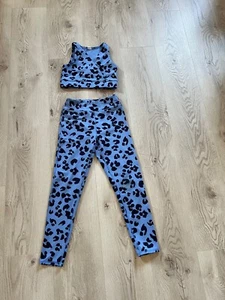 Z by Zella Blue Girls Athletic Tank Top & Leggings Set Size 8-10 Med - Picture 1 of 4