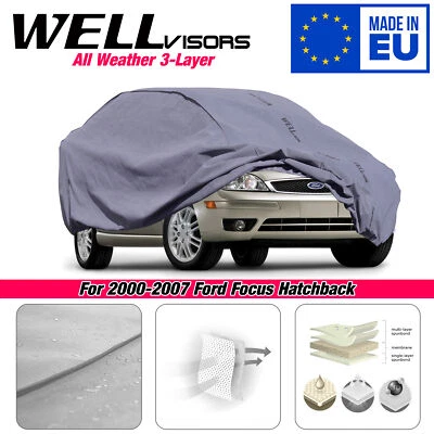 WELLvisors 防水汽车保护套 3-6899097HB 适用于 00-07 福特福克斯掀背车 — 第 1/4 张图片