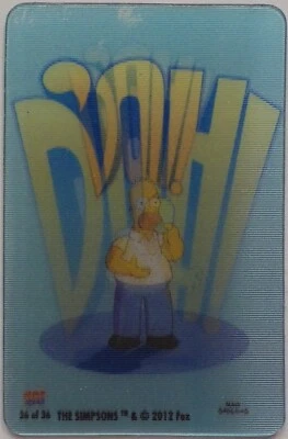 2012 VERY LIMITED THE SIMPSONS HOMER SIMPSON D'OH! #36 FRIDGE MAGNET - Image 1 of 3