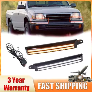 2PCS For Toyota 4Runner 1996-2002 Front Headlight LED Daytime Running Light DRL - Foto 1 di 19