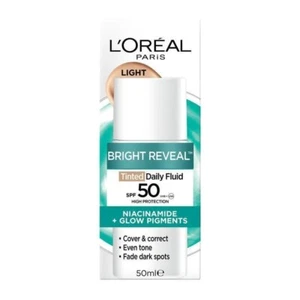 L'Oreal Bright Reveal Tinted Daily Fluid SPF 50 Light 50ml - Picture 1 of 3
