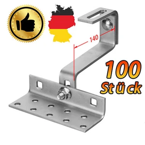 Dachhaken 3-fach verstellbar Halterung Solar PV Photovoltaik-Anlage - Bild 1 von 8