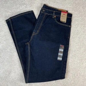 Levi’s 505 Regular Stretch Straight Leg Herrenjeans Größe 40 x 34 dunkle Waschung neu mit Etikett - Bild 1 von 9