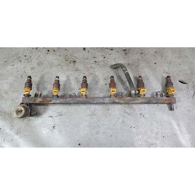 Damaged 83-87 BMW E28 533i 535i E24 M30 6-Cyl Fuel Delivery Rail w Injectors OEM - Image 1 of 4