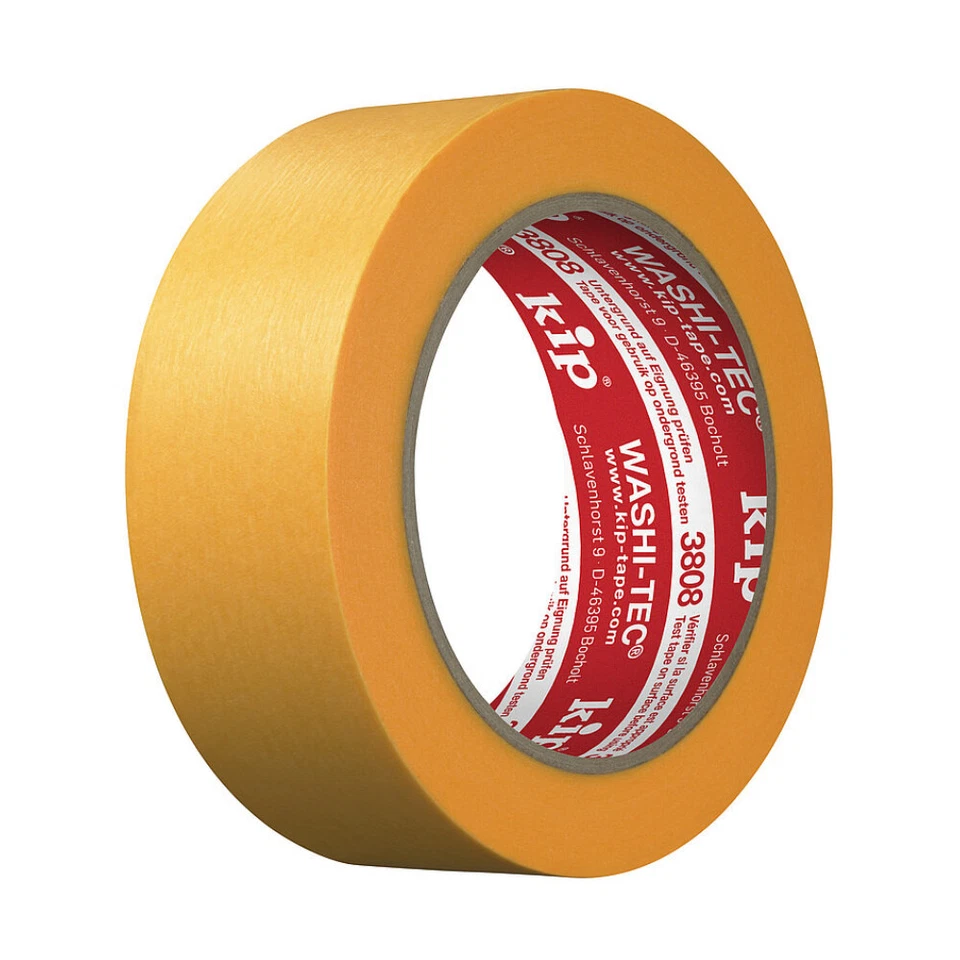 Abdeckband 3808 Washi-tec Premium glatt gelb L.50m B.36mm Rl.kip
