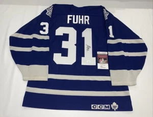 GRANT FUHR SIGNED #31 TORONTO MAPLE LEAFS JERSEY JSA COA HOF LICENSED - Picture 1 of 3