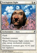 MTG magic cards 4x x4 Light Play, English Triclopean Sight Lorwyn