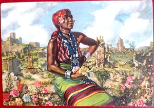 D'ERCOLI Rose di Gondar Africa Orientale Italiana PC Circa 1940 - Imagen 1 de 2