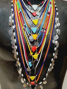 Handmade African Maasai Wedding Necklace - Picture 1 of 6