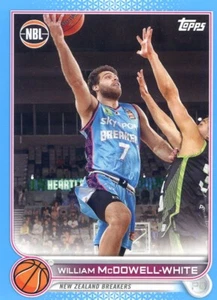 2022-23 Topps NBL Blue Parallel #58 William McDowell-White - New Zealand Breaker - Picture 1 of 2